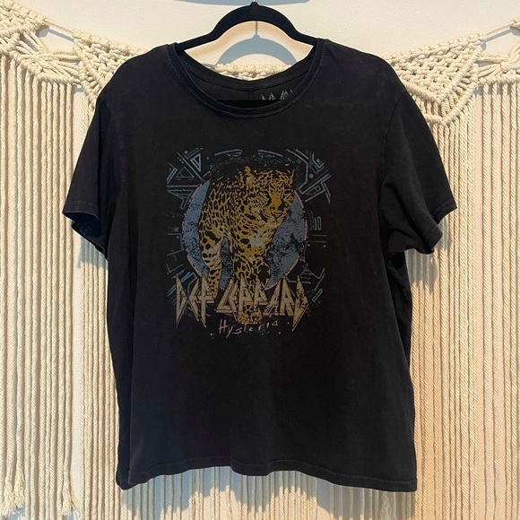 Def Leppard Tops - Def Leppard Classic Rock Music Band Tee Sz XL